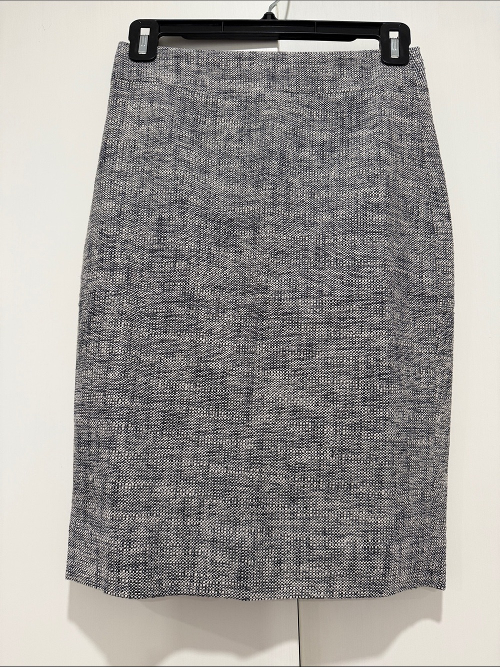 J. Crew Navy and White Tweed Pencil Skirt